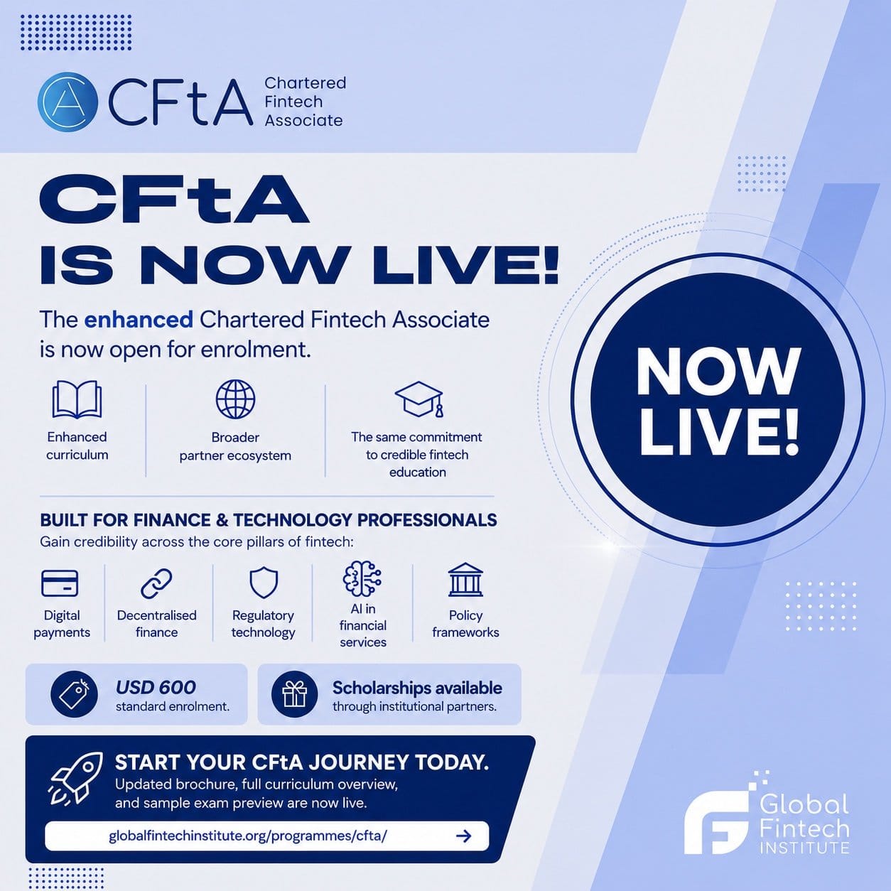 CFtA is Now Live: Enhanced Curriculum for a Fast-Moving Fintech Industry